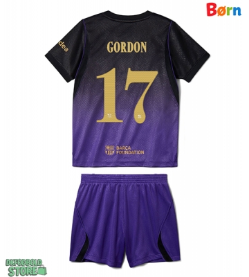 Barcelona Anthony Gordon #17 Replika Babytøj Udebanesæt Børn 2026-27 Kortærmet (+ Korte bukser)
